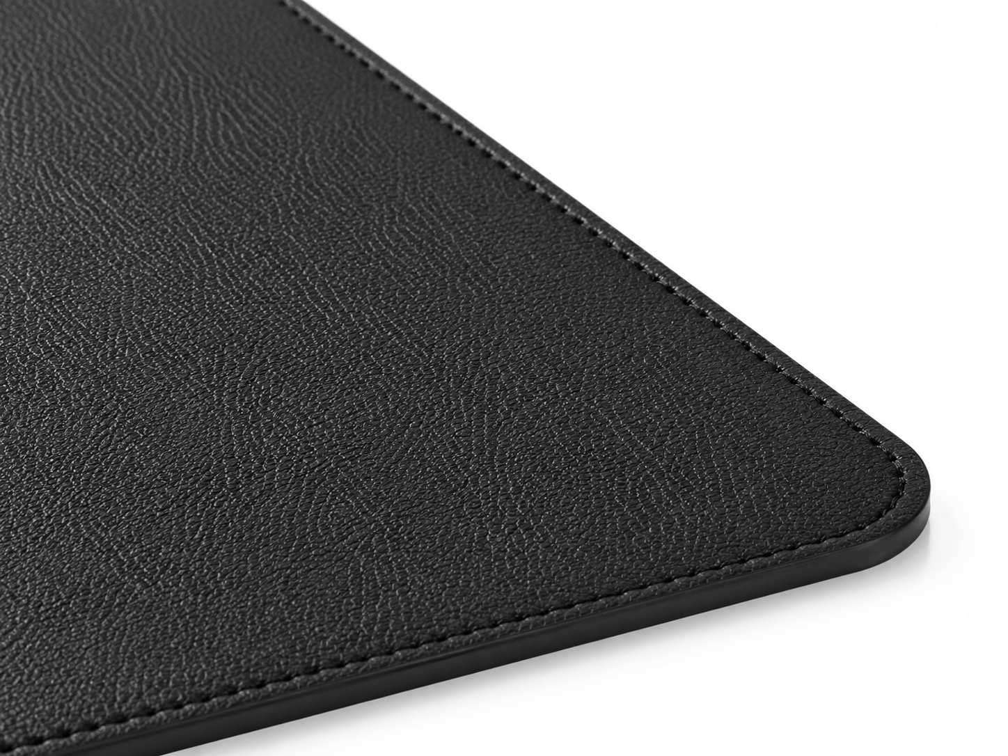DeskHaus desk mat PU leather surface texture close up detail
