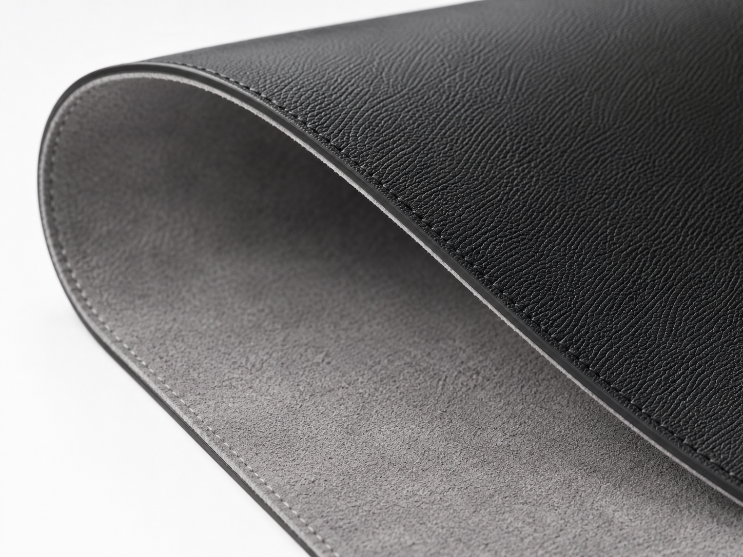 DeskHaus desk mat non-slip suede backing underside detail